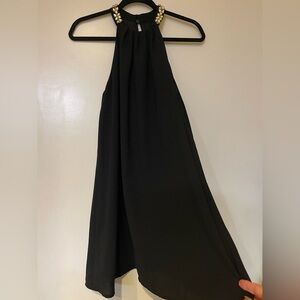 One Clothing Classic halter mini Black Dress